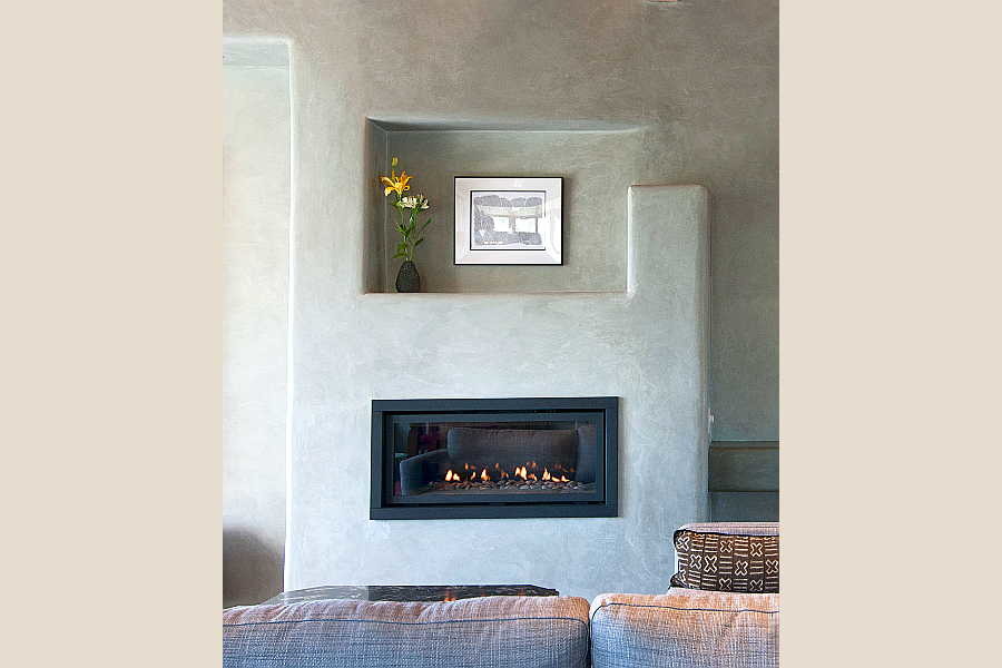 17RM Net-Zero House fireplace 1