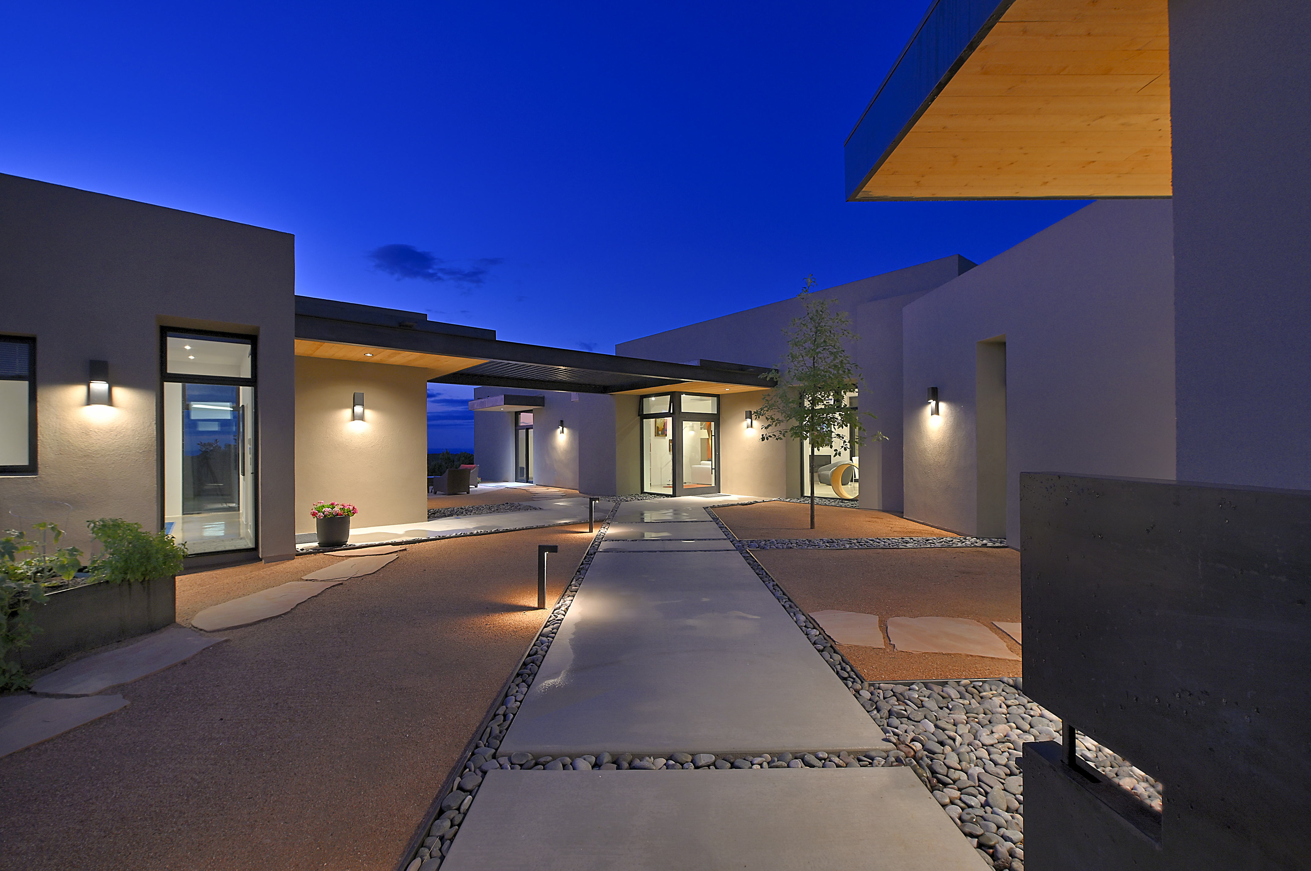 Generous Entry Courtyard